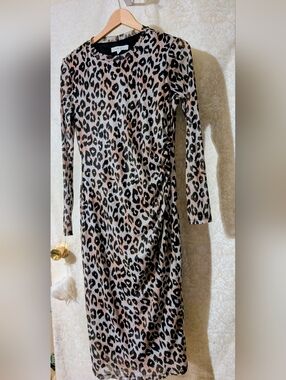 Leopard Print‎ Bodycon Dress by Nine West Sz.Medium